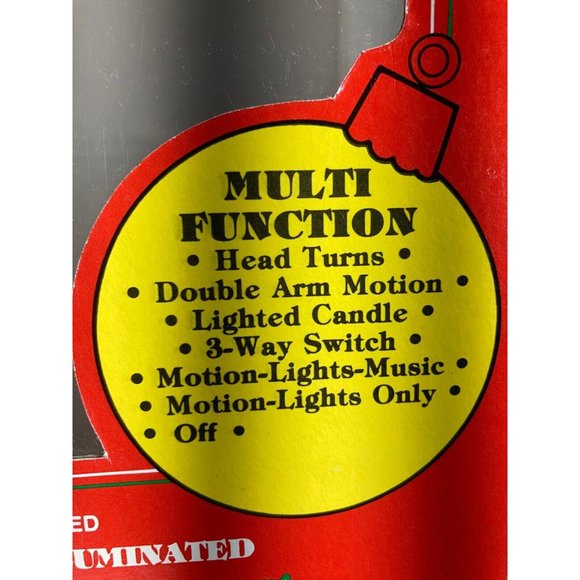 VTG Telco Motionettes Christmas MRS AFRICAN AMERICAN CLAUSE Animated 16" WORKS - Picture 3 of 6